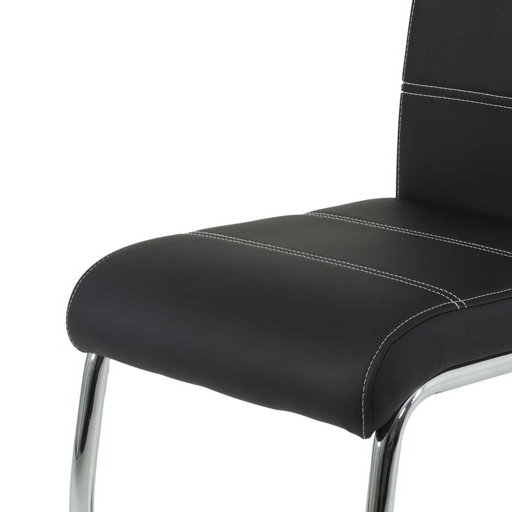 Schwing Stühle aus Kunstleder & Metall - Ayero (Set)