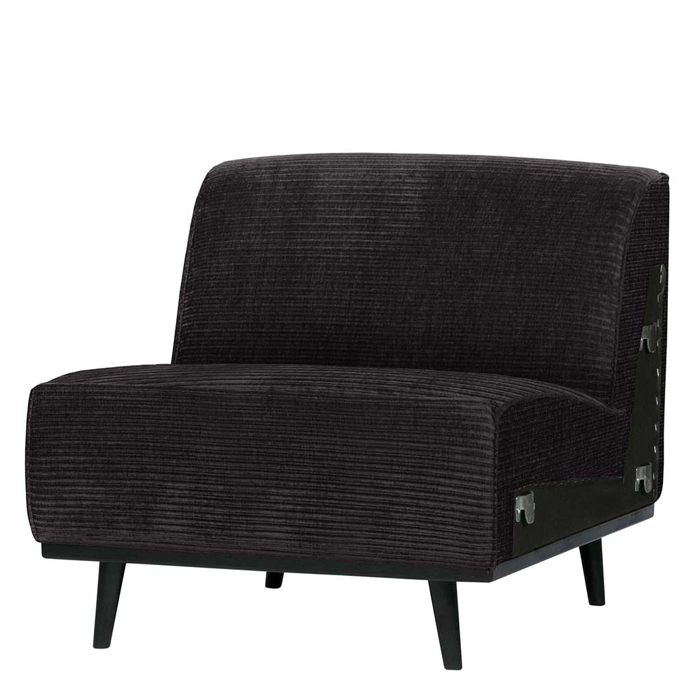 Sofa-Modul in Dunkelgrau Breitcord-Bezug - Vibka
