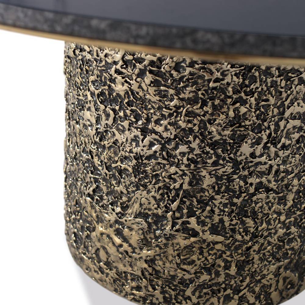 Runder Design-Couchtisch aus Marmor - Audra