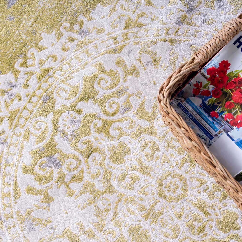 Teppich mit Kurzflor mit Vintage Orient Muster - Shabian