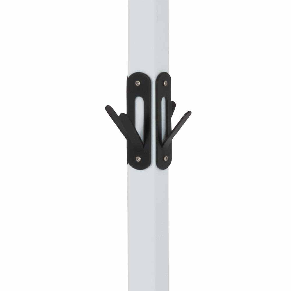 Frei stehender Garderobenständer in Schwarz Weiß Iliandro 178cm hoch