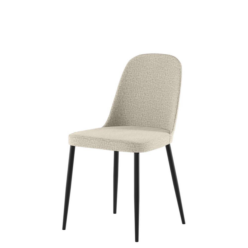Esszimmerstühle in Beige Stoff - Borough (4er Set)