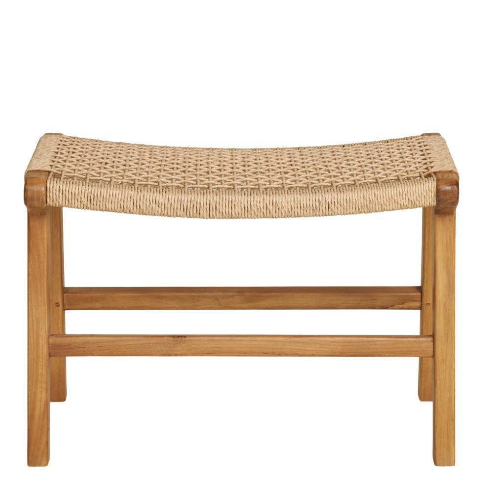 Hocker mit Kordelgeflecht-Sitz - Merlan