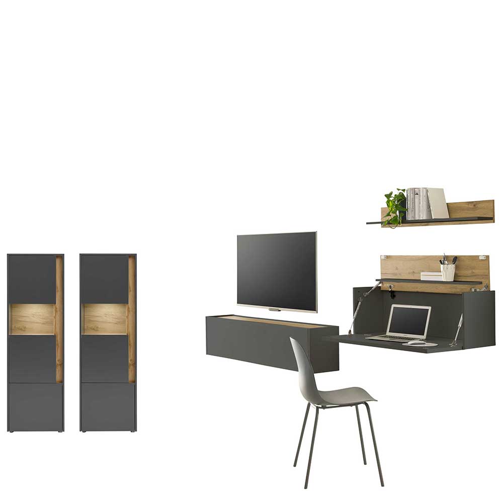 Moderne Wohnzimmermöbel Set - Ahilav (fünfteilig)