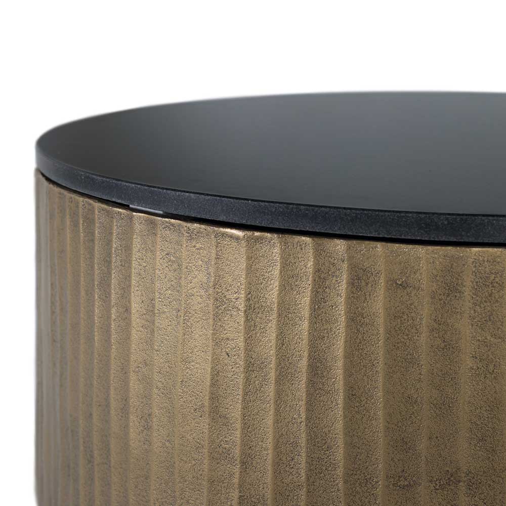 Couchtisch in Schwarz und Bronze - Pietras