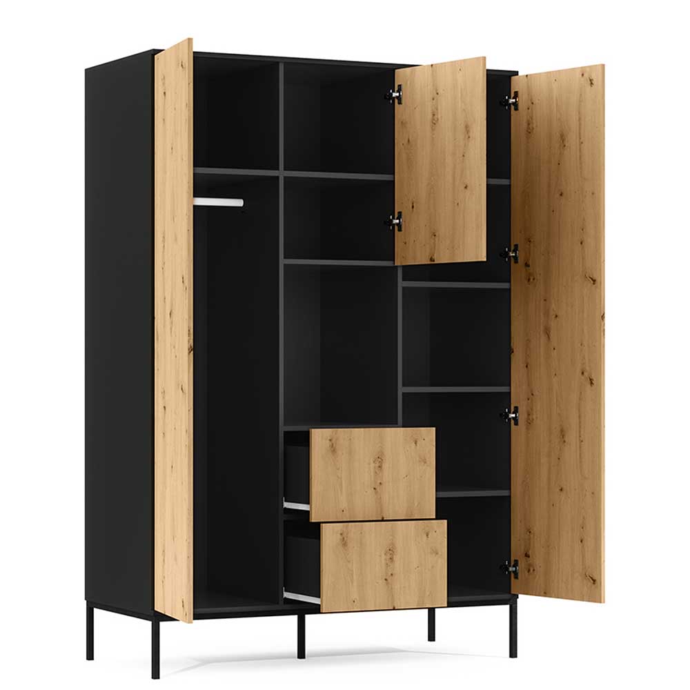 Kleiderschrank in Wildeiche Optik - Cavan