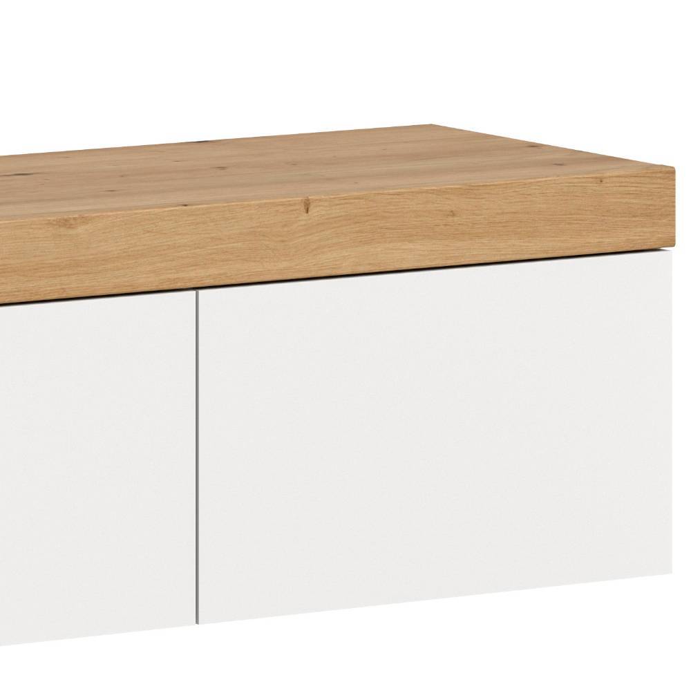 TV Board und Vitrine Set - Ravaro (zweiteilig)