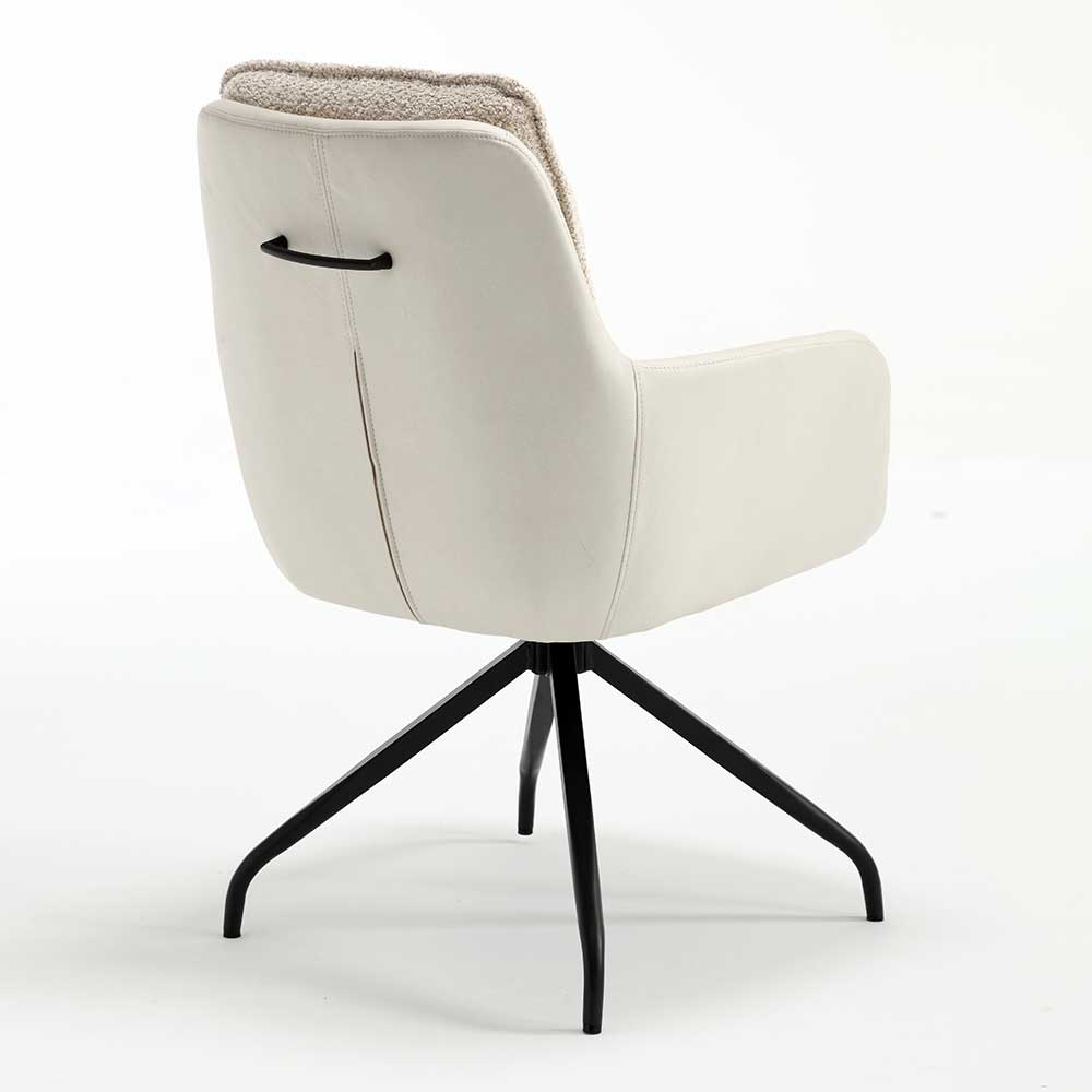 Esstisch Drehsessel in Creme - Tripple (2er Set)