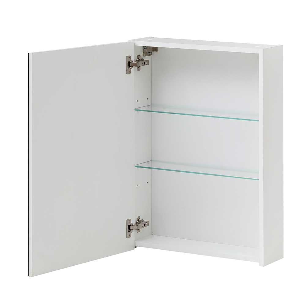 Badezimmer Spiegelschrank in Weiß 1-türig - Etravia I