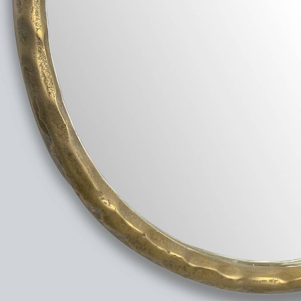 Wandspiegel aus Metall in Gold - Brixx
