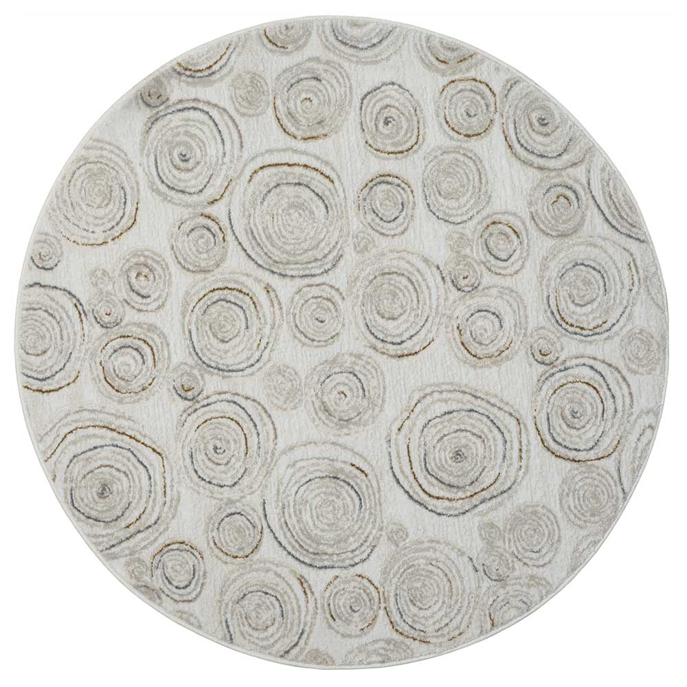 Runder Teppich mit Spiralmuster - Sesedra