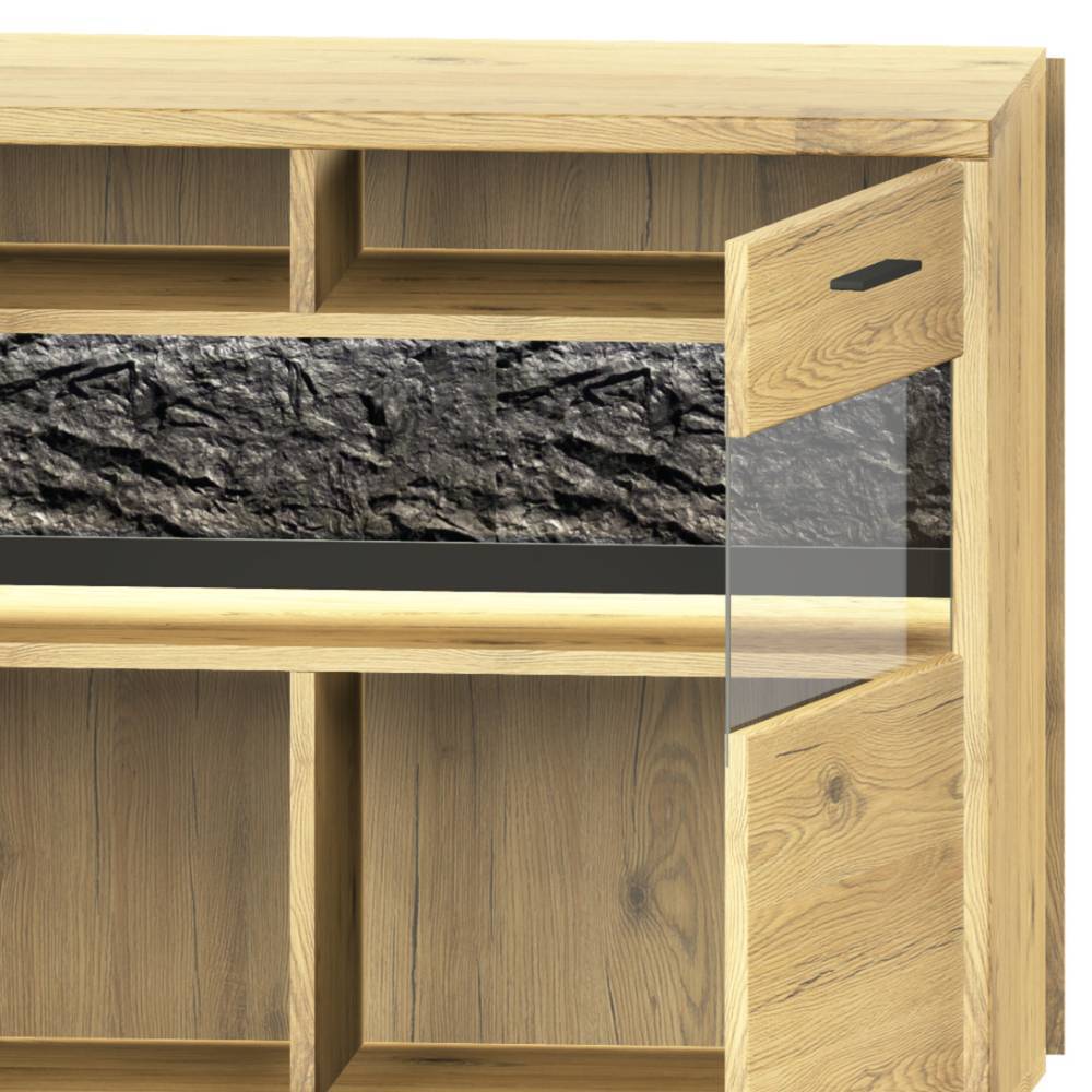Sideboard Kombi mit Deko-Paneel - Friburgo (zweiteilig)