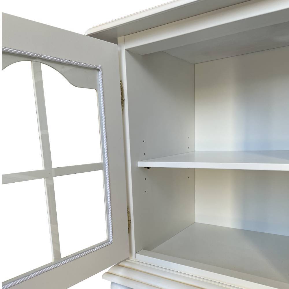 TV-Unterschrank mit Glastüren - Cognac