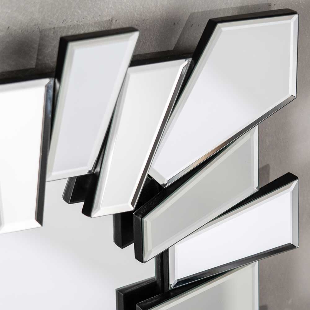 80x110 Spiegel mit Designrahmen aus Glas - Ailunaro