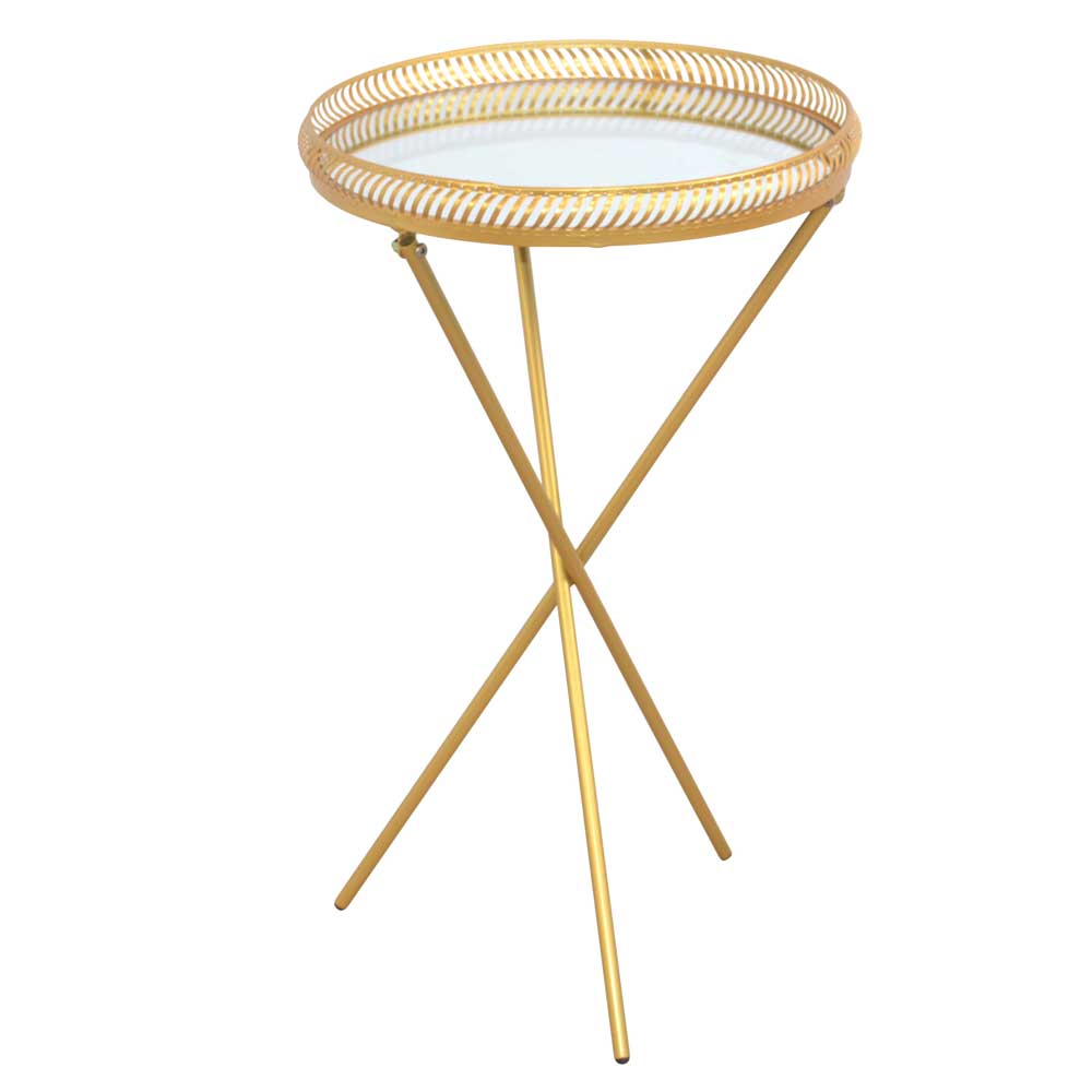 Design Beistelltisch aus Spiegelglas - Laipur