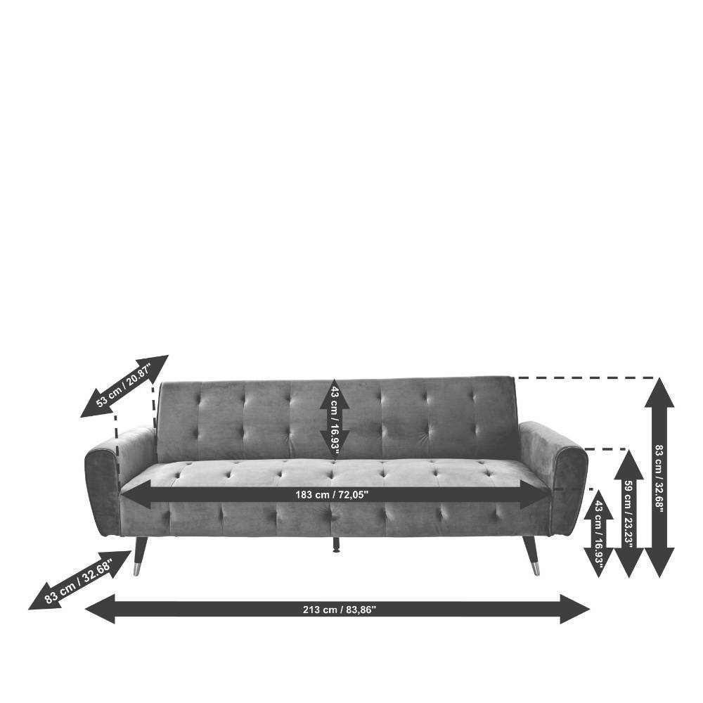 Schlafcouch in Offwhite Boucle - Omegon