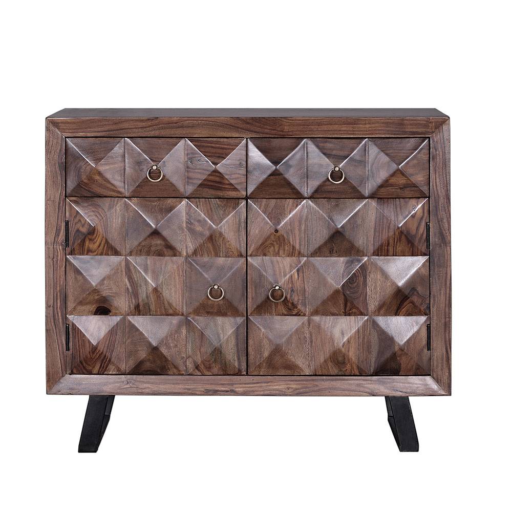 Design Kombi-Kommode aus massivem Rosenholz - Christoma