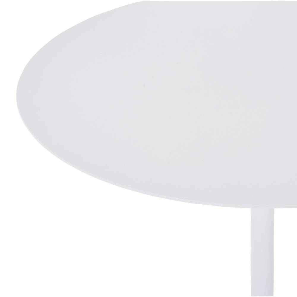 50cm runder Beistelltisch in Weiß - Andriano
