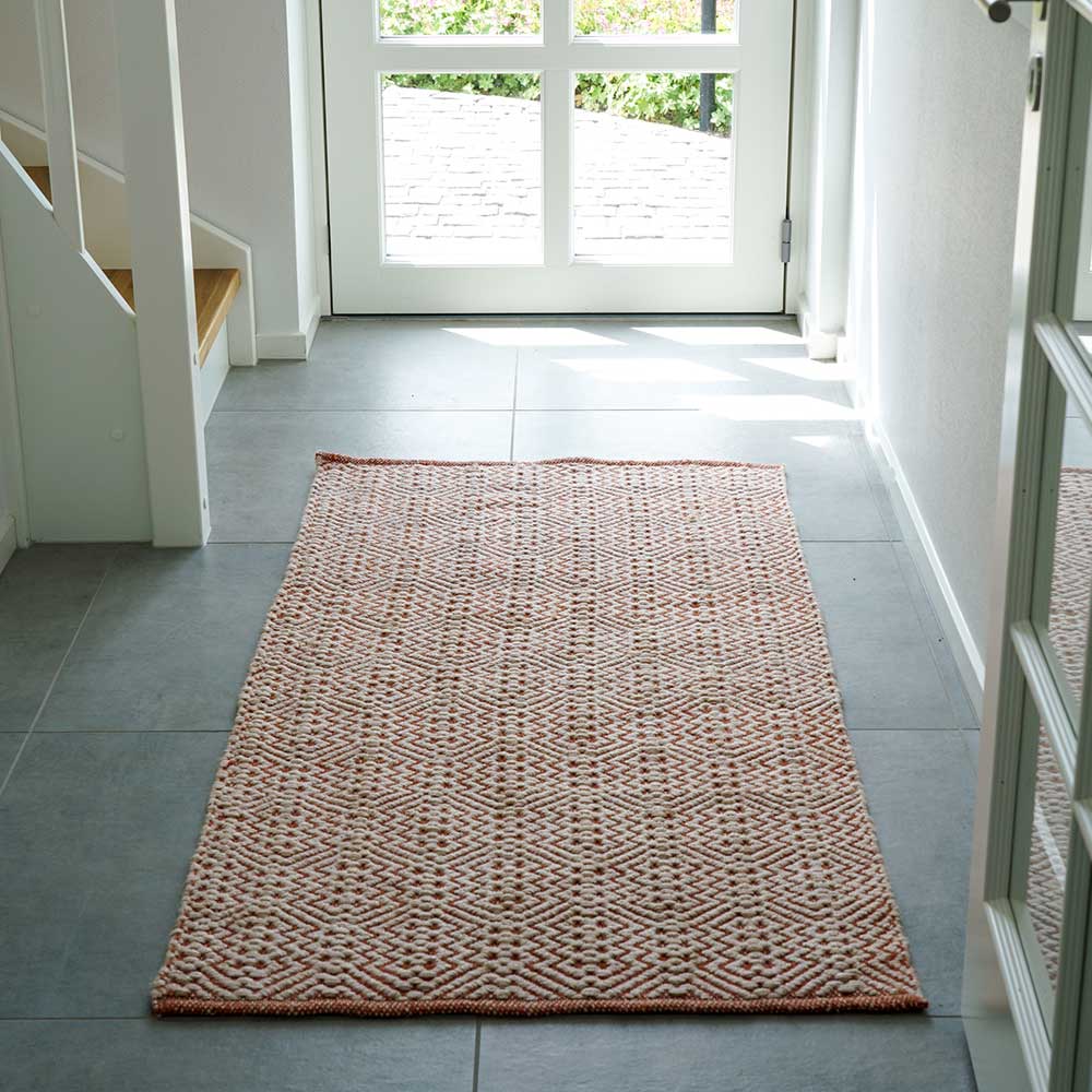 Teppich für den Außenbereich in Rot gemustert - Estern
