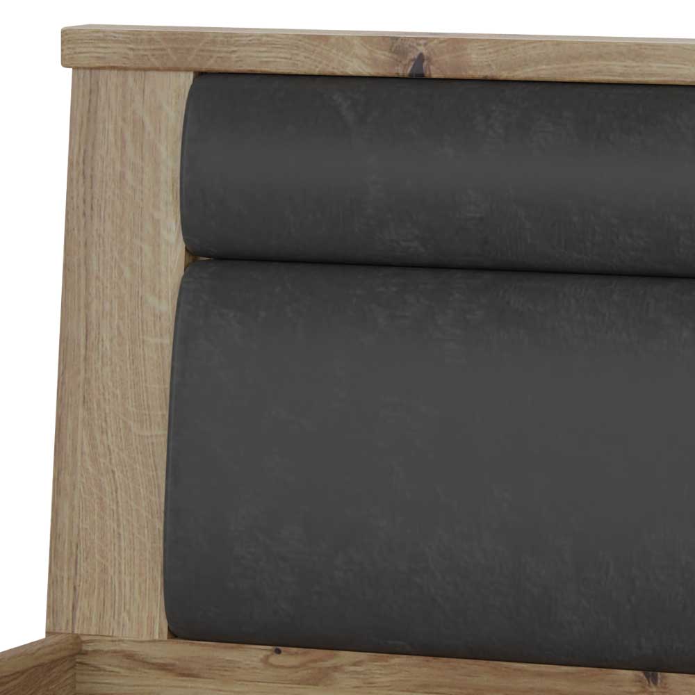 140x200 cm Asteiche Bett teilmassiv - Riostar