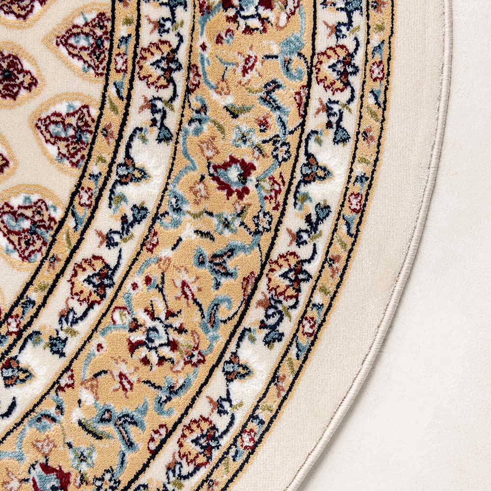 Runder Teppich mit traditionell-orientalischem Muster - Hambor