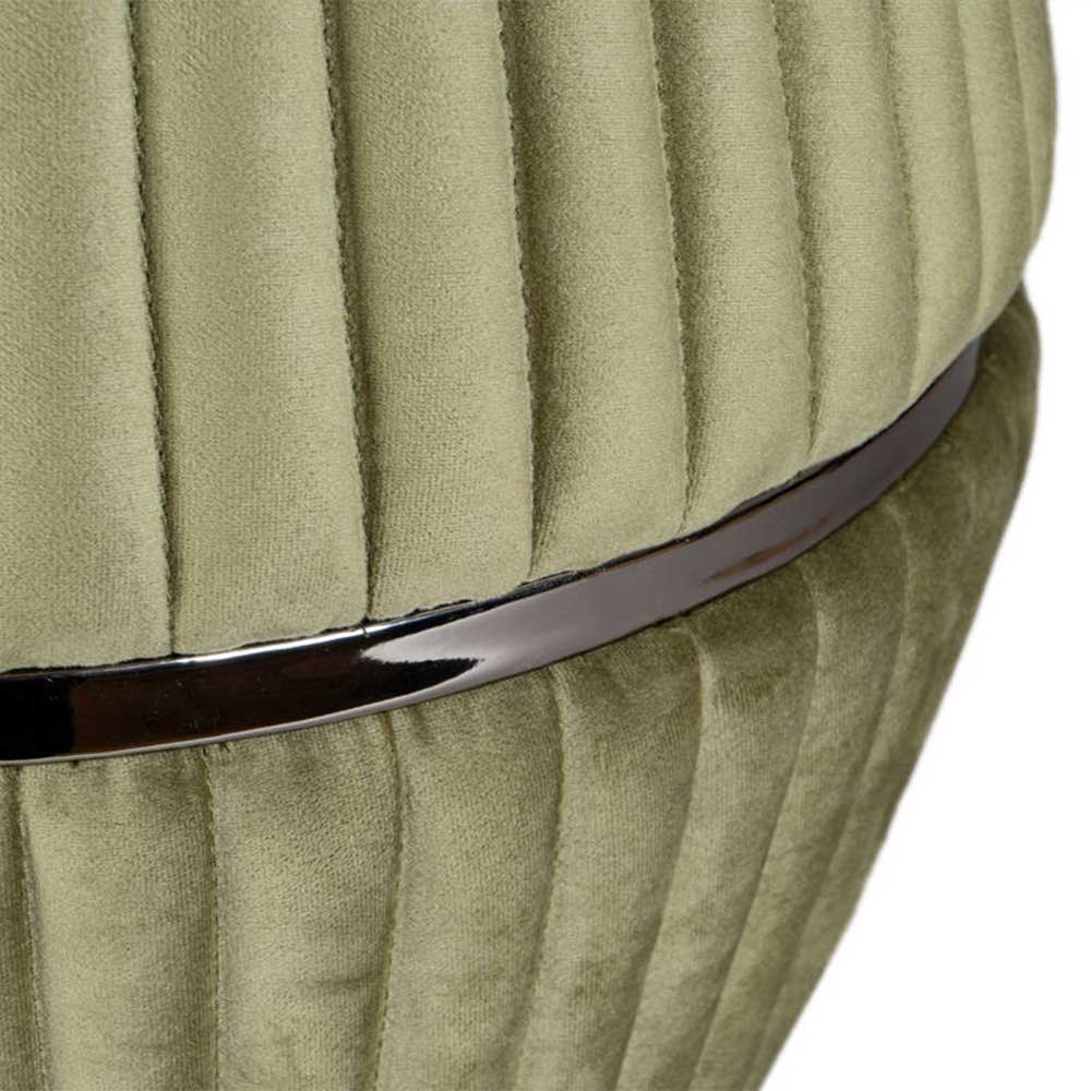Hocker in Oliv Grün mit Dunkelgrau - Ofelia