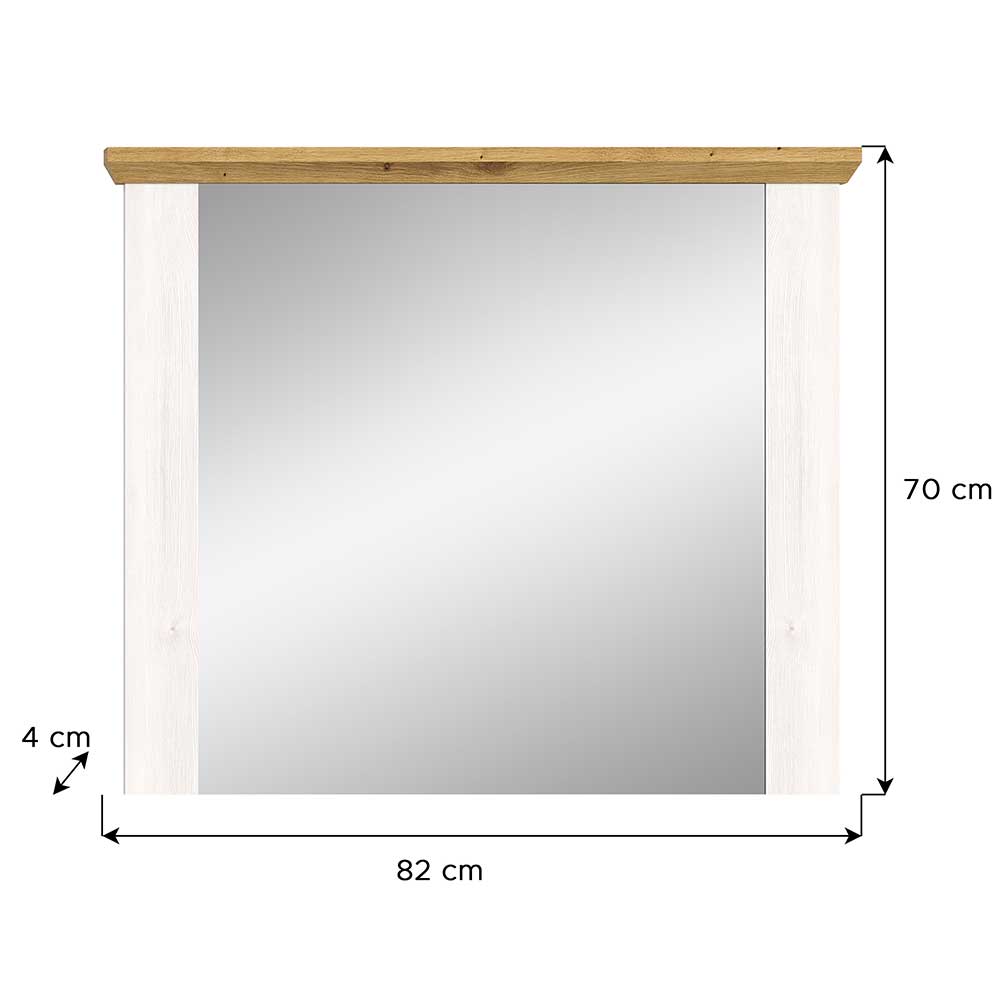 Landhaus Spiegel 82x70x4 cm - Tocella