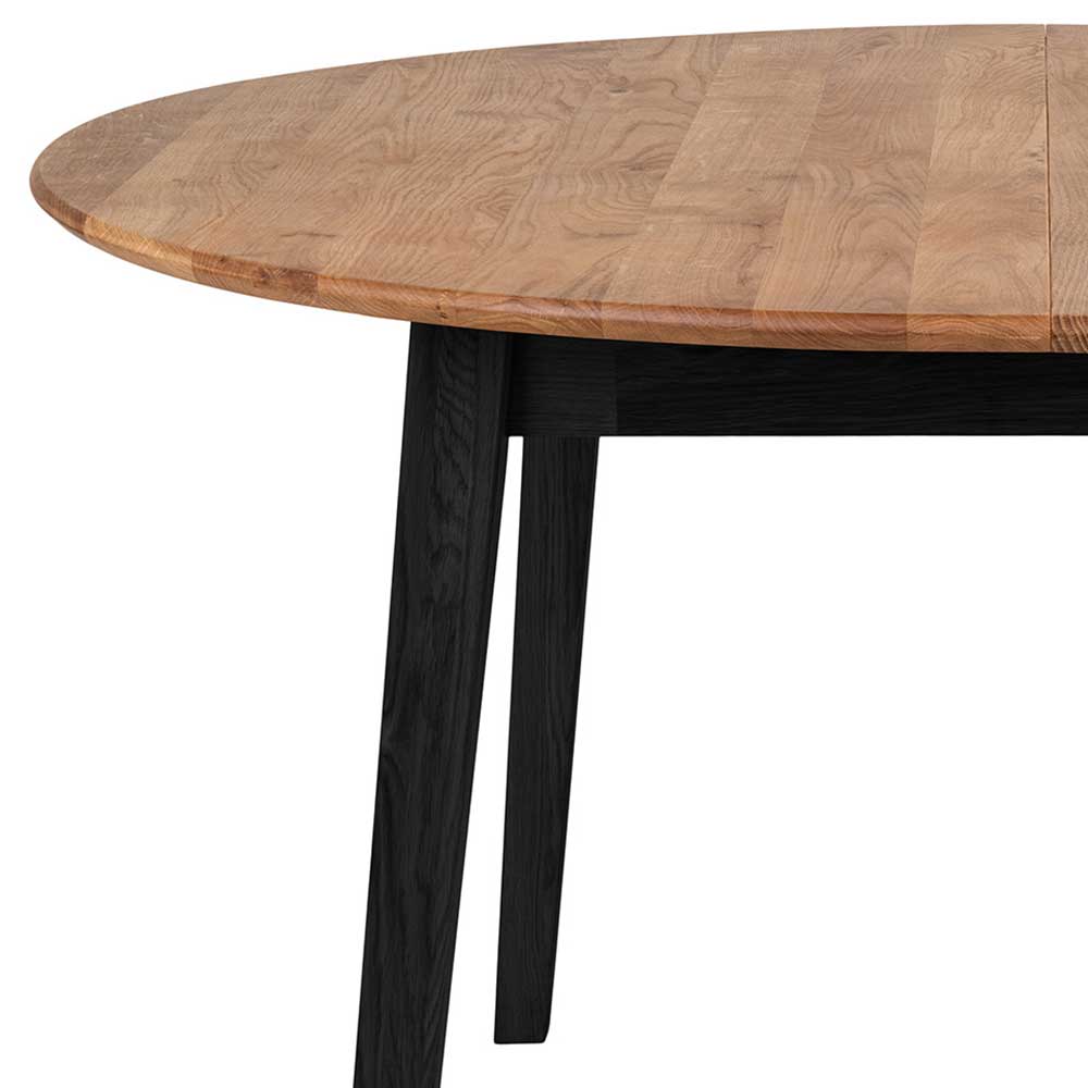 Runder Tisch mit Eichenholzplatte - Cinandra