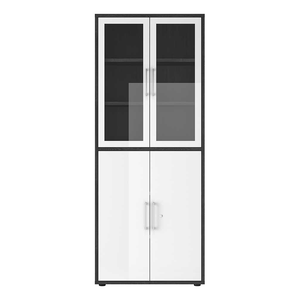 Design Officeschrank mit zwei Glastüren - Xena
