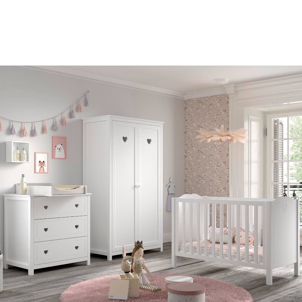 Komplett-Kinderzimmer mit Herz - Grandory (dreiteilig)