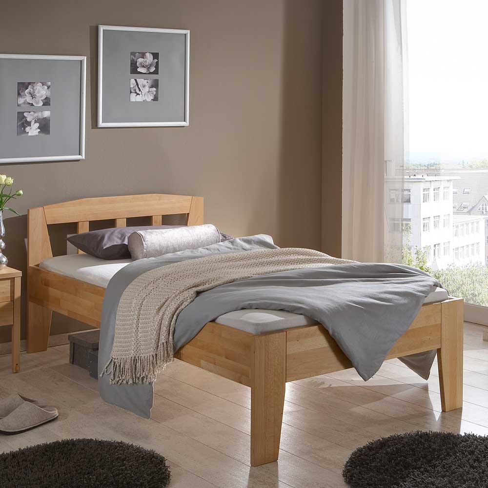 Komfort Einzelbett aus Massivholz Buche - Flavur