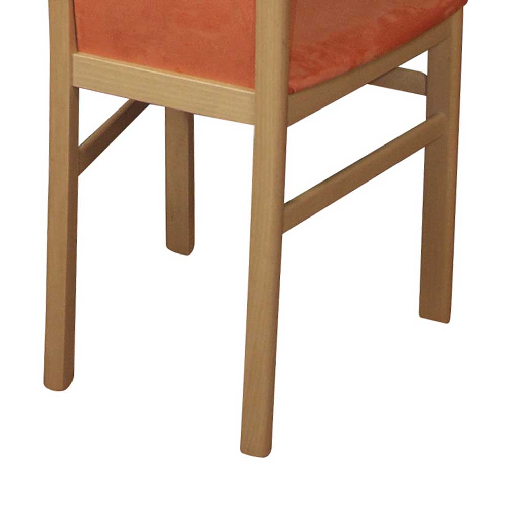 Esstisch Stuhl in Terracotta Sheffield & Buche (2er Set)