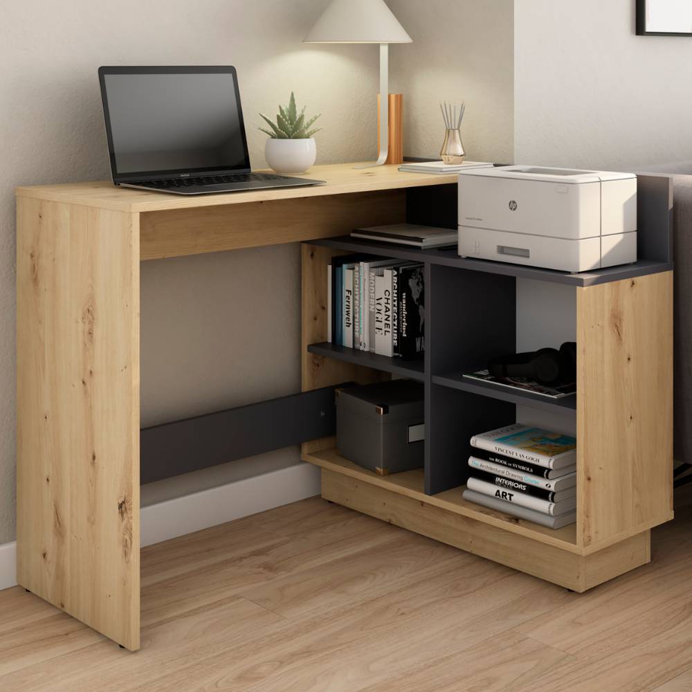 Schreibtisch in Wildeiche Holzoptik - Aduro
