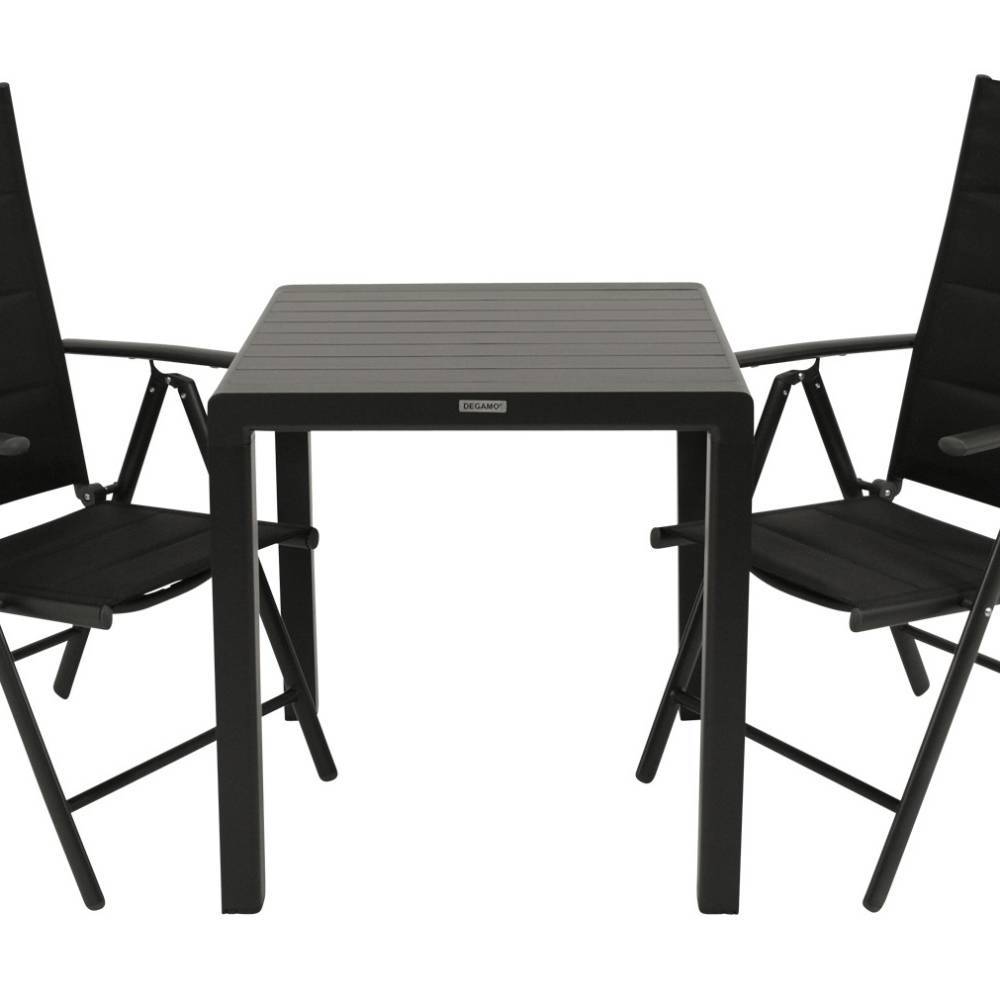 Zwei Klappsessel und Gartentisch Set - Cow (dreiteilig)