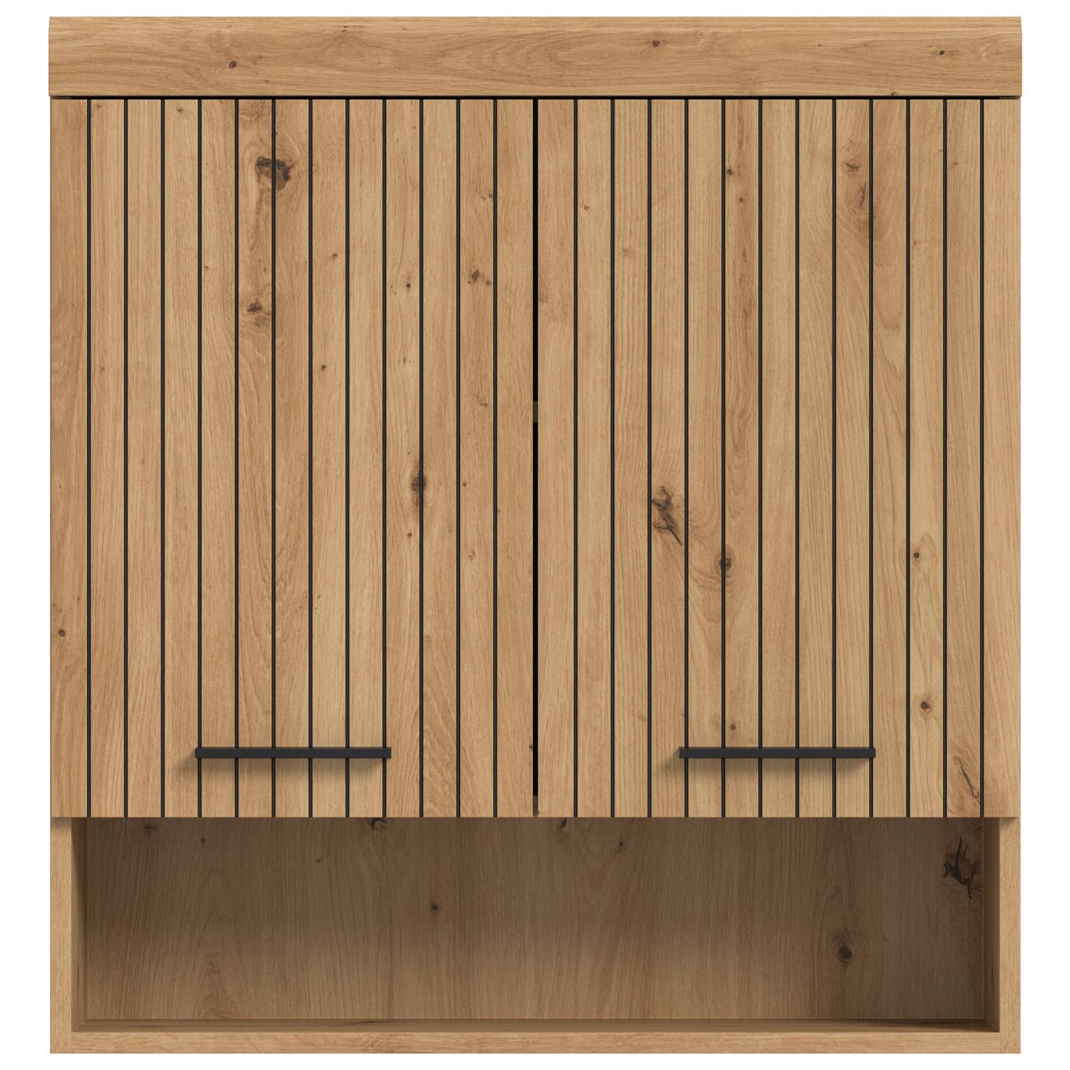 Hölzerner Wandschrank mit Strukturfront - Lasewood