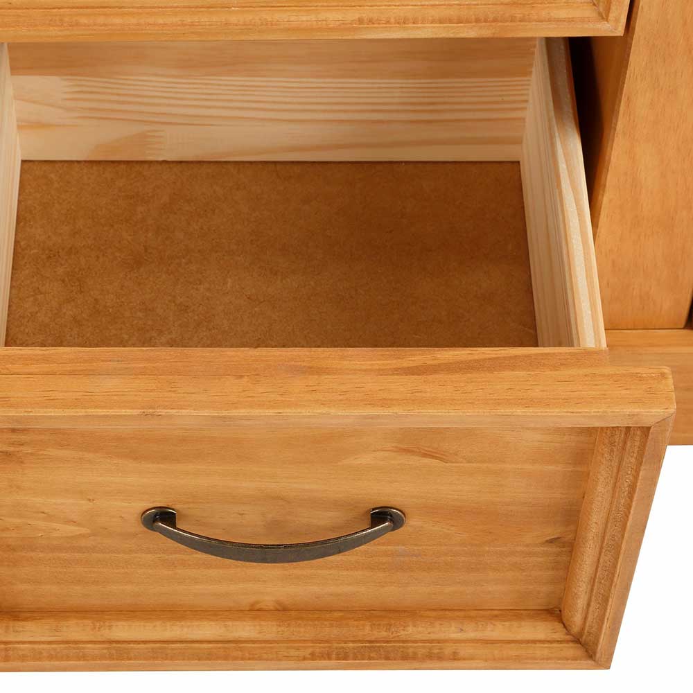 Landhaus Highboard aus Kiefer Massivholz - Major