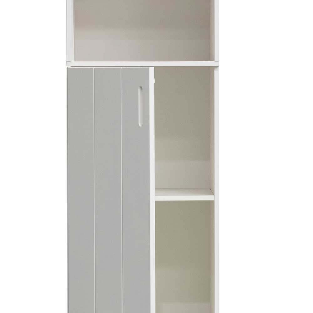 48x215x60 cm Schrank mit Tür & 3 Fächern & Schublade - Muscetta