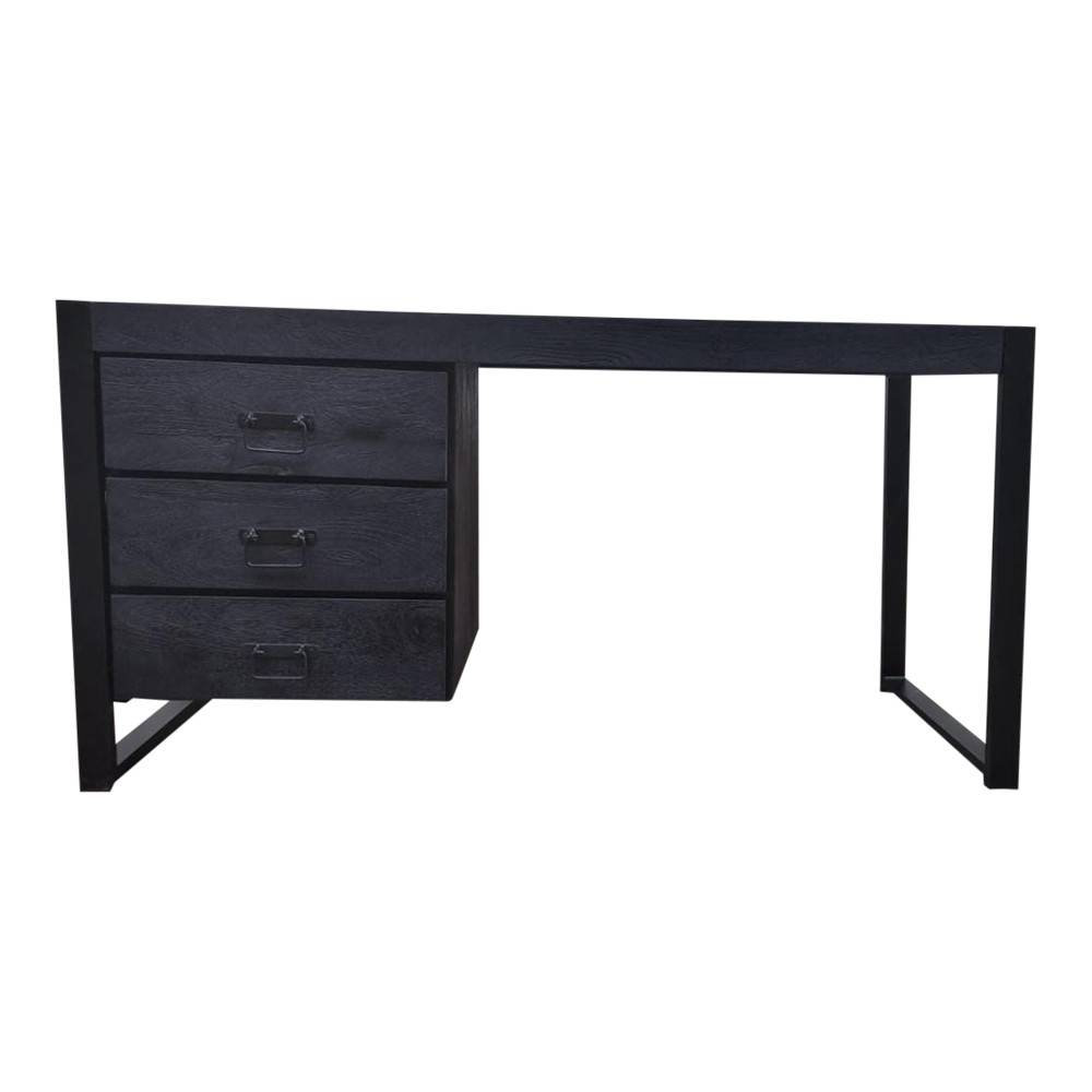 Schwarzer Designtisch mit Kufengestell - Lamisca