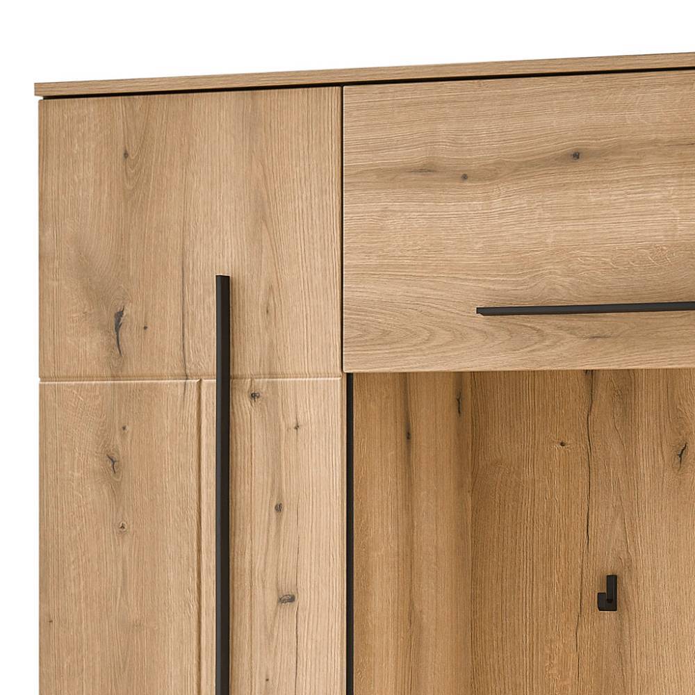 Kompaktgarderobe in Eiche Holzoptik - Moviess