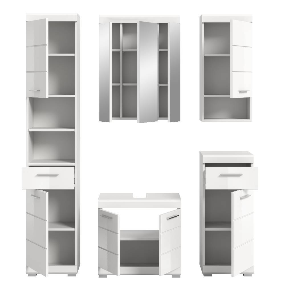 Badmöbel Komplettset modern - Henriette I (fünfteilig)