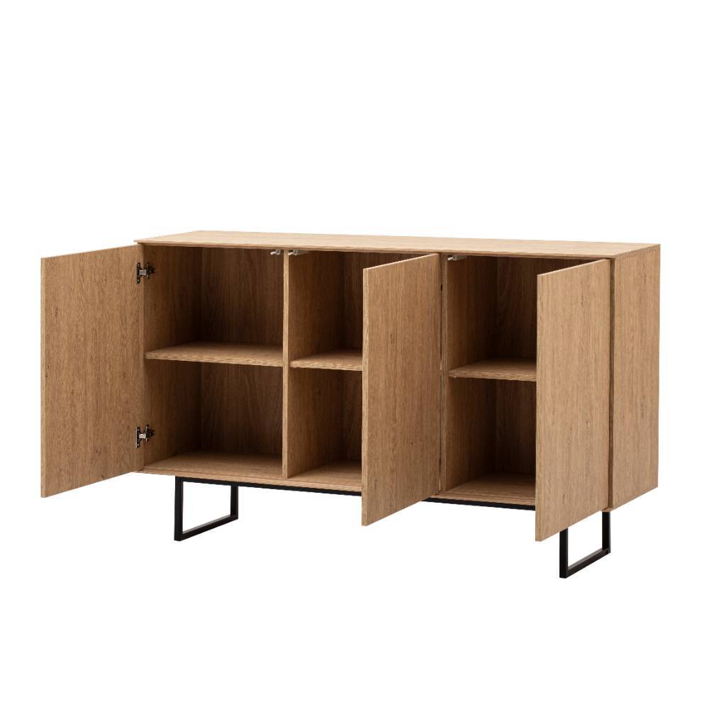 3-türiges Sideboard in Eiche Stone - Jaskin