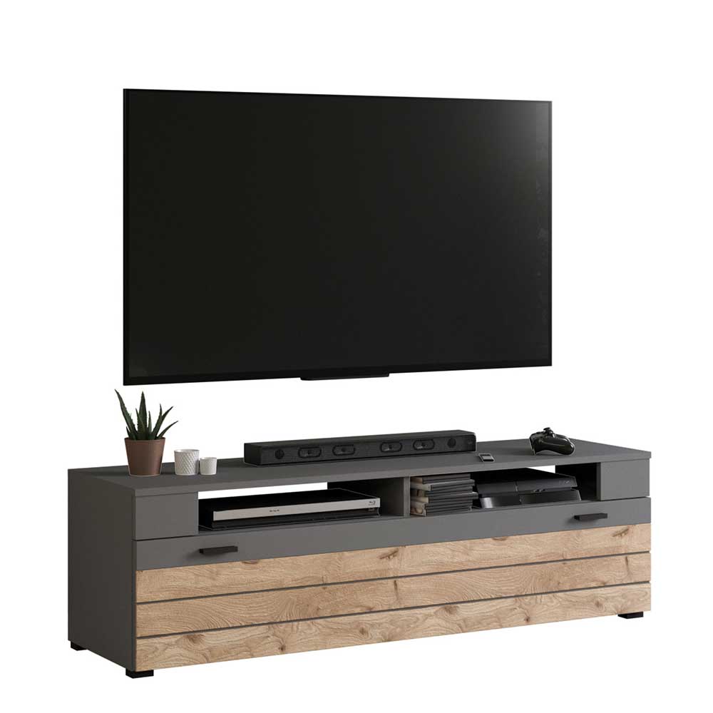 Designer Wohnwand Möbel 320 cm breit - Scarlett (dreiteilig)