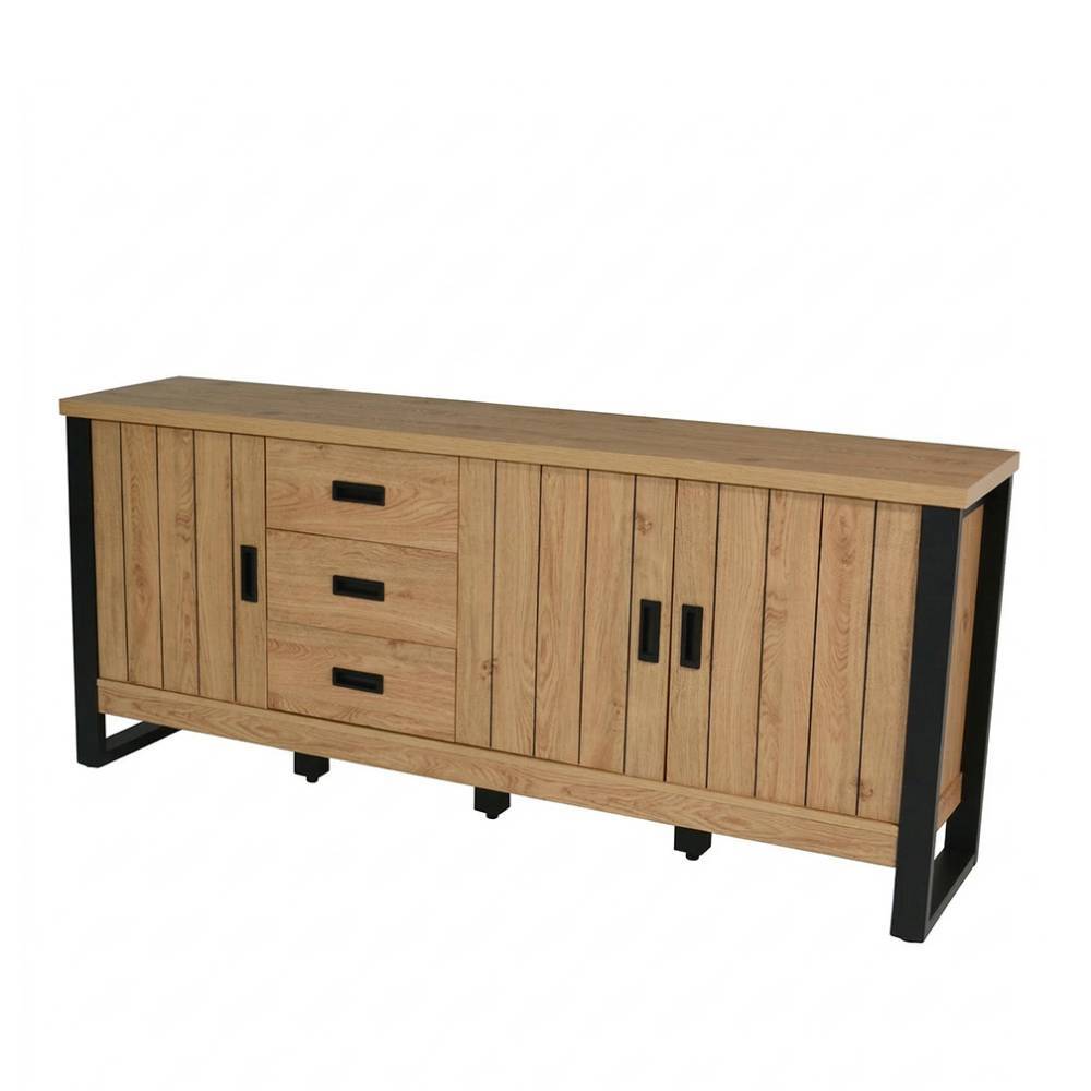 Modern Country Kombi-Sideboard in Eichefarben - Erobica