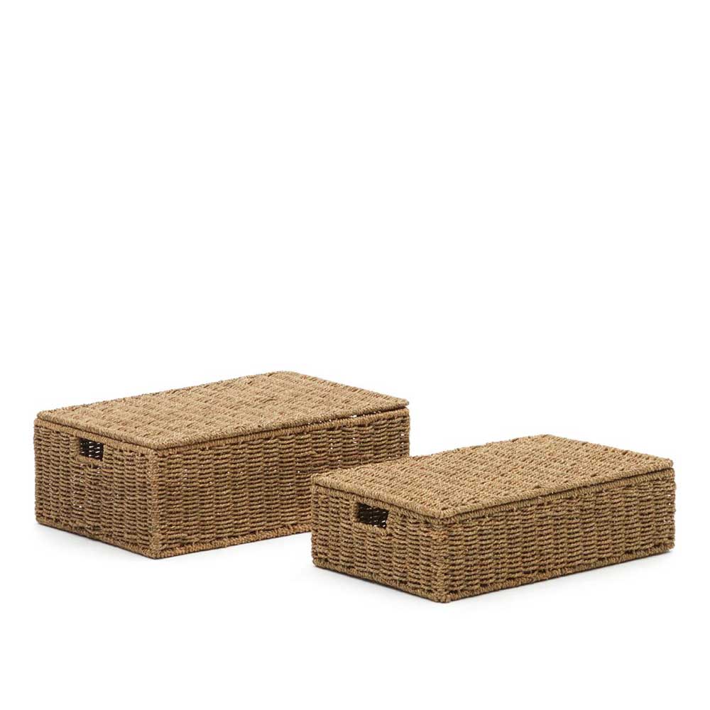 Seegras Kisten mit Deckel - Hedi (zweiteilig)