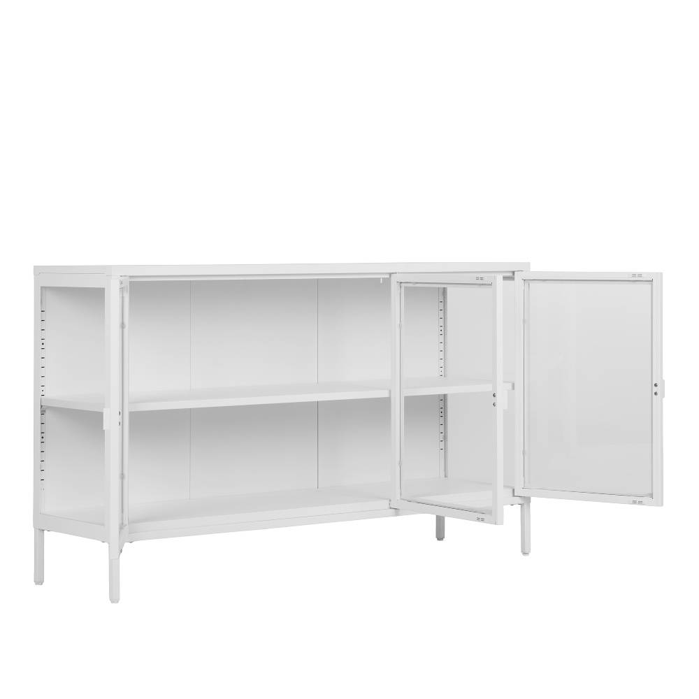 Sideboard-Vitrine in Weiß - Sancrez
