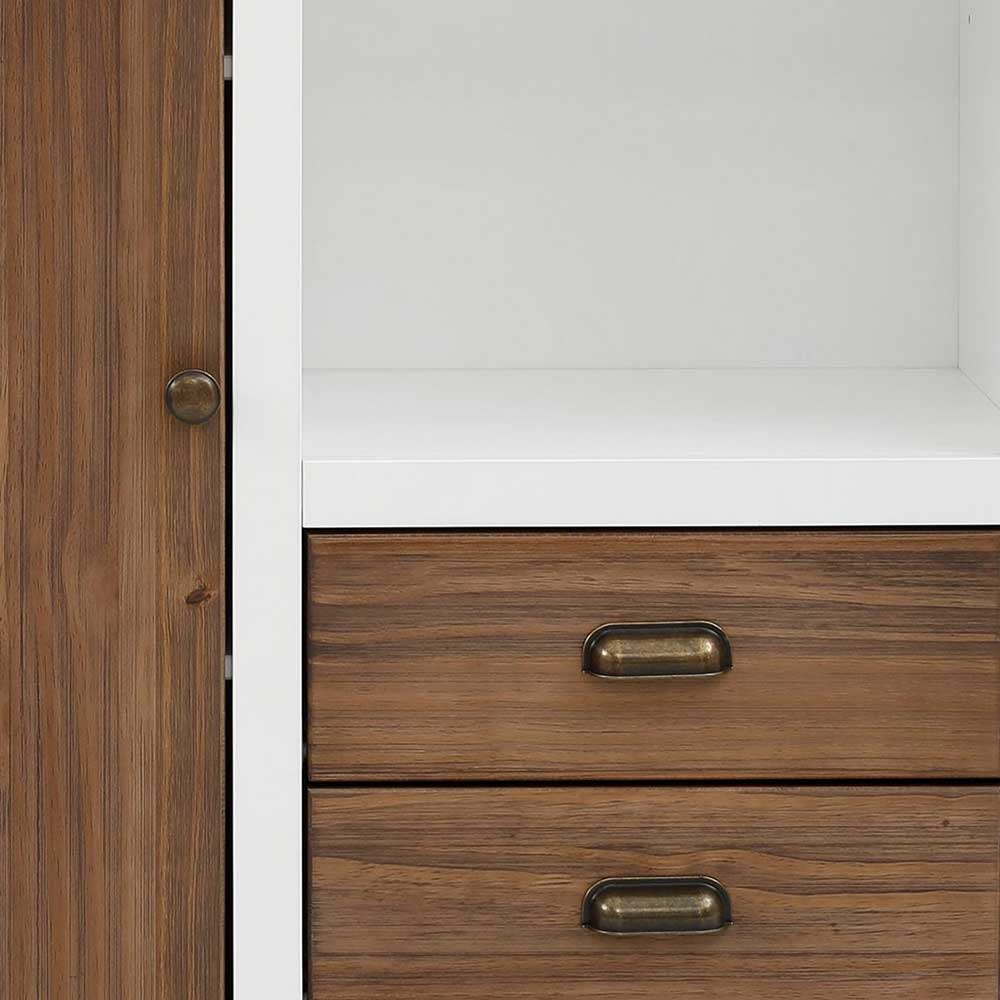 Modern Country Highboard in Weiß - Yakos