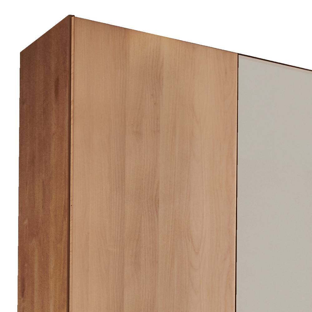 Teilmassiver Kleiderschrank in Erle Natur - Angelina