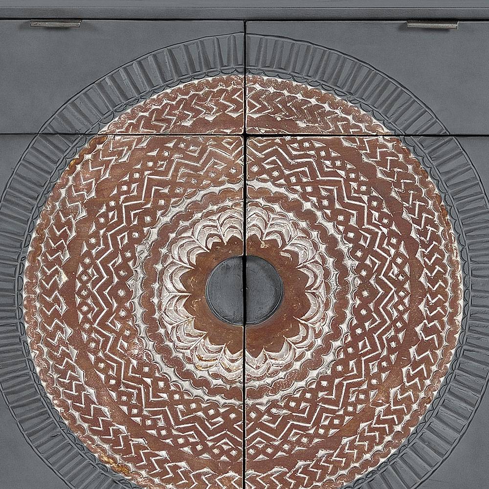 Kombi-Kommode - dekorativ mit Mandala - Mesusco