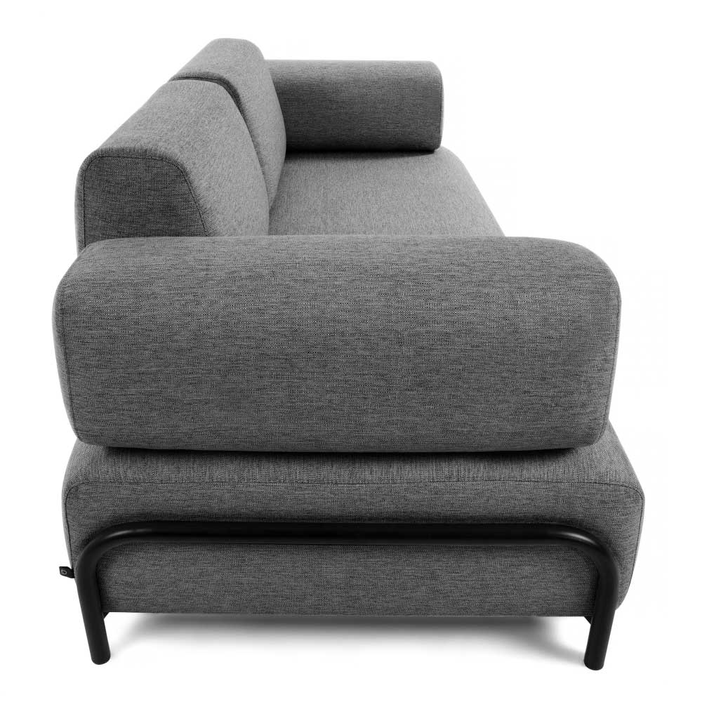 Stylisches Sofa für drei Personen in Grau - Bluevino