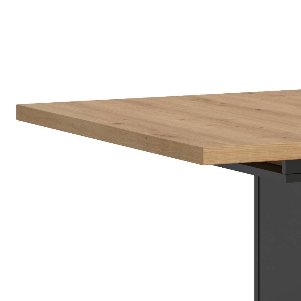 Esszimmer Ausziehtisch mit Doppel-Säulengestell - Vasoga